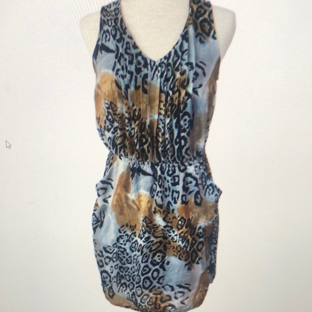 Leopard Print Sleeveless Dress